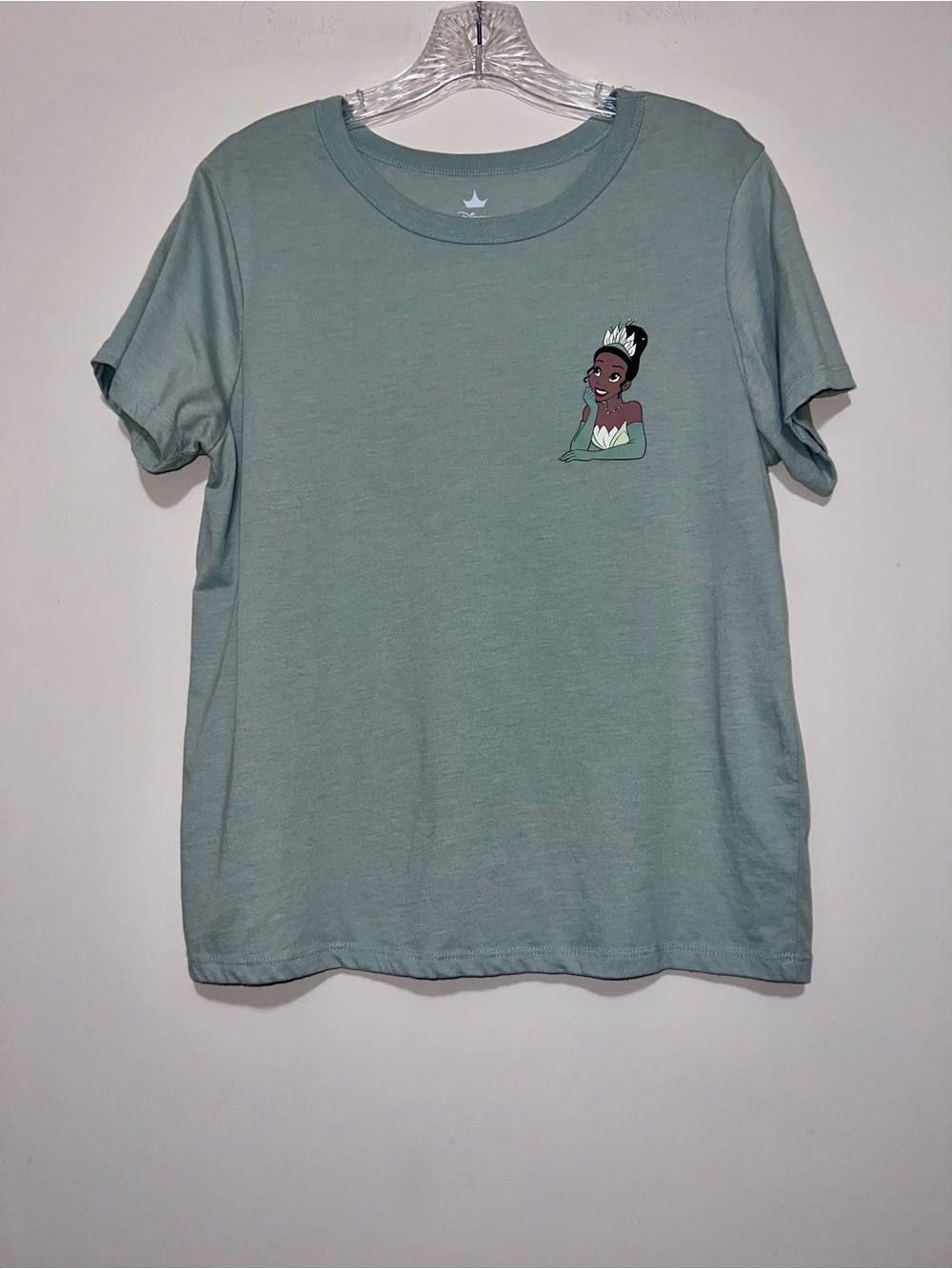 Disney Princess & The Frog Princess Tiana Juniors Green T-Shirt Size M